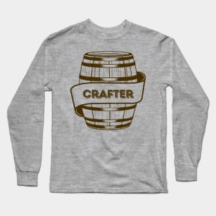 BEER CRAFTER craft beer lover maker brewmaster home brewing graphic Long Sleeve T-Shirt